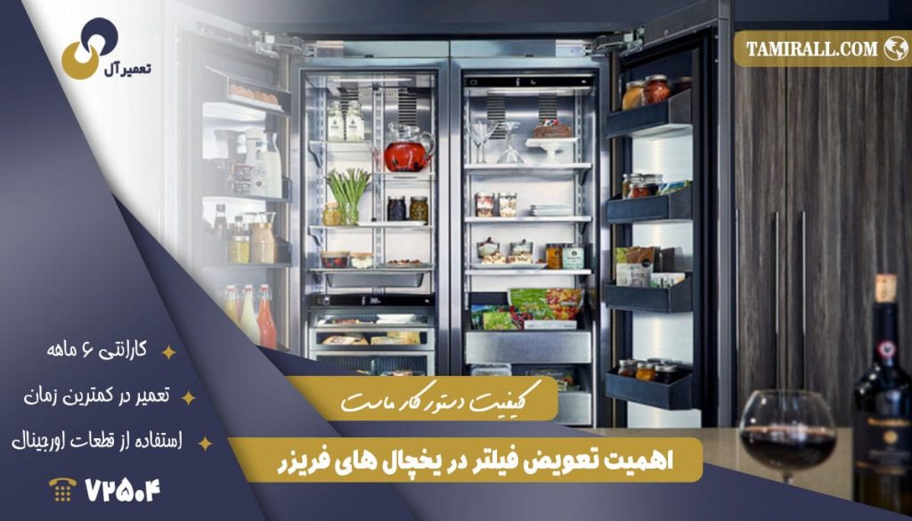 اهمیت تعویض فیلتر در یخچال های فریزر